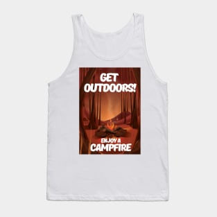 Get Outdoors! Enjoy a Campfire Tank Top